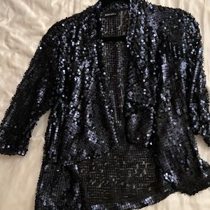 Sequin blue blouse